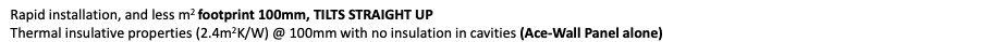 100mm Panel Cross-Section Detail